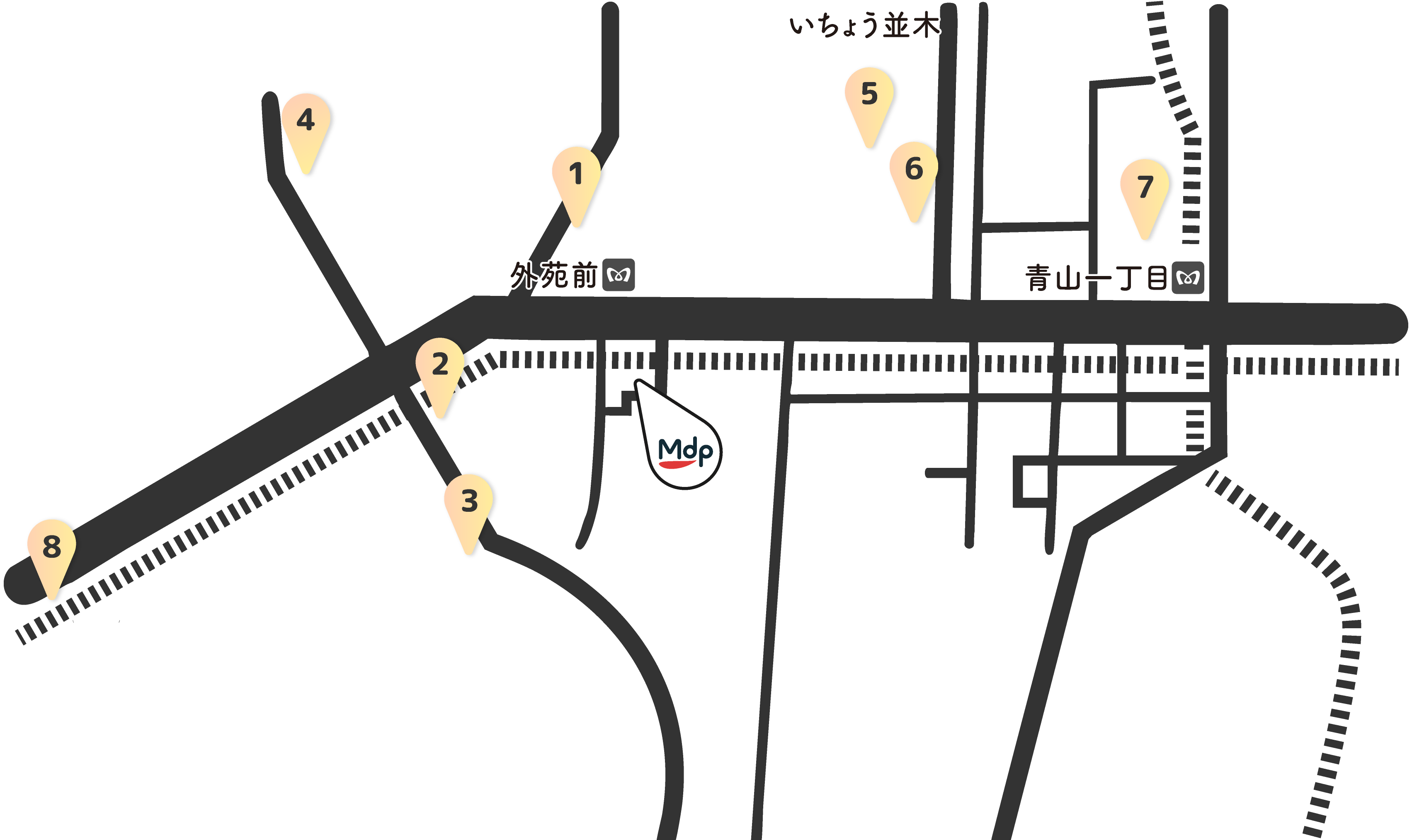 おすすめランチスポットマップ